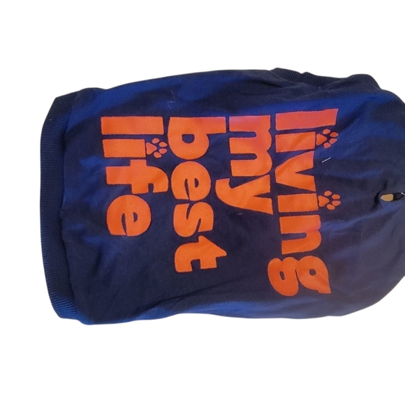 Blue and Orange Dog Sweater - Picture 1 of 3